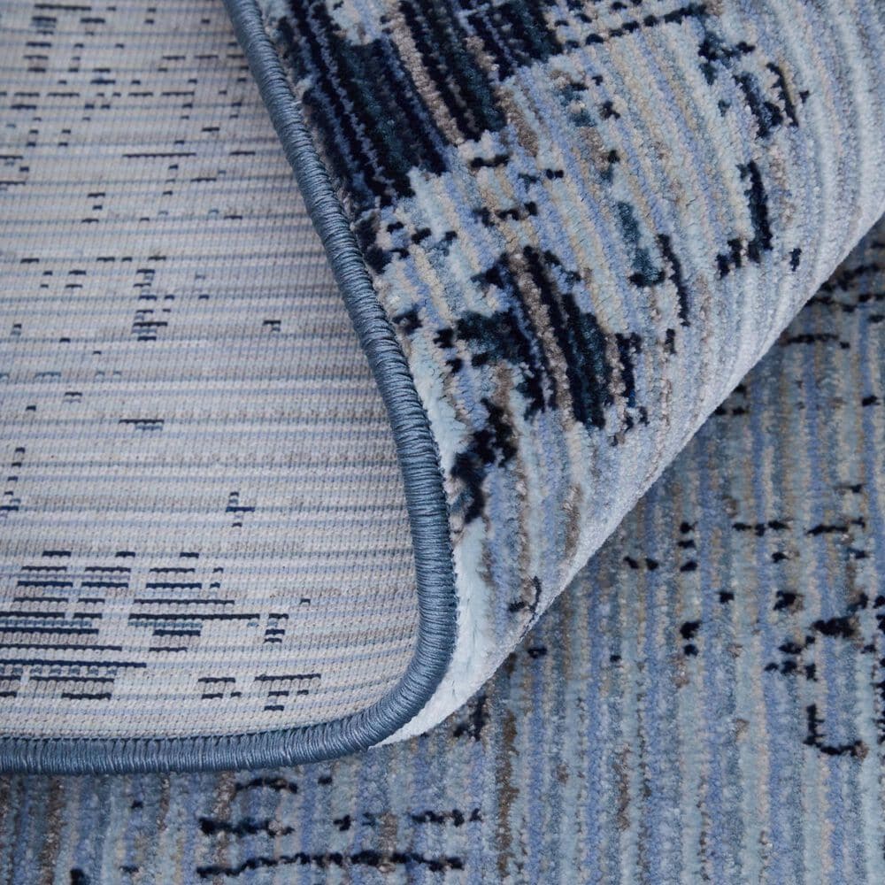 Feizy Sonora 5&#39; x 7&#39;6&quot; Blue and Light Blue Area Rug, , large