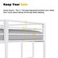 Hearth and Haven Adam Twin over Full Bunk Bed in White, , large