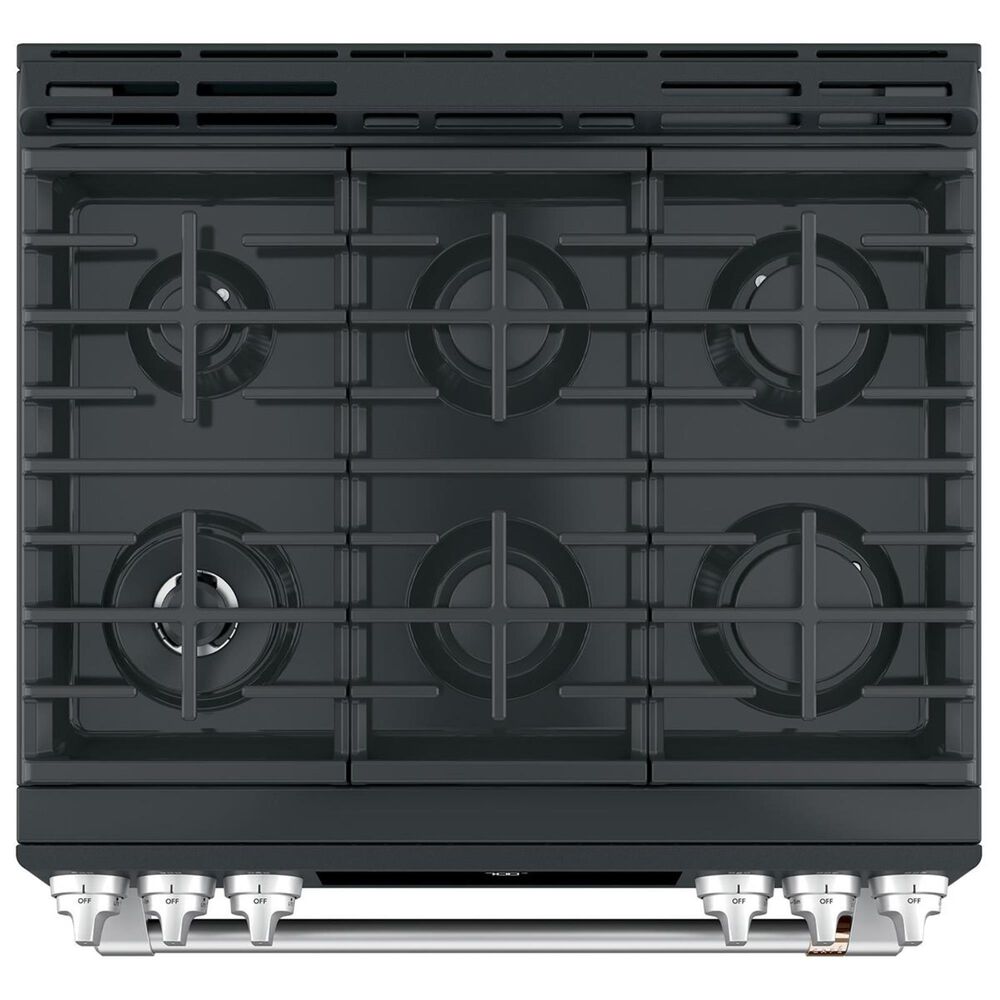 Cafe 30&quot; Slide-In Convection Gas Range with Storage Drawer in Matte Black, , large