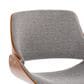 Lumisource Fabrizzi Office Chair with Grey Cushion in Walnut and Black, , large