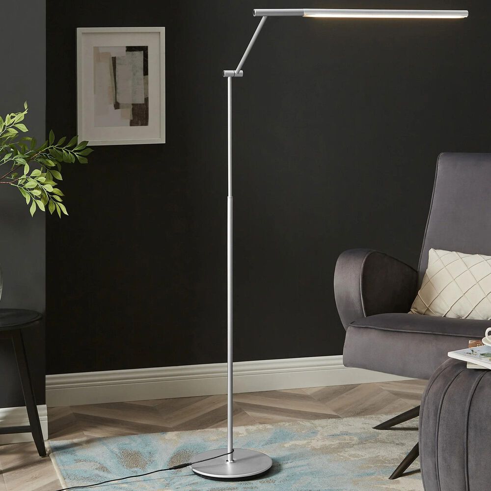 Lite Source Tilla LED Floor Lamp in Silver, , large