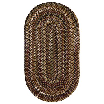 Capel Gramercy 0070-300 9"2" x 13"2" Oval Black Area Rug, , large