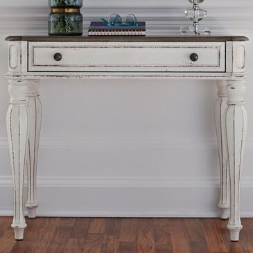 Belle Furnishings Magnolia Manor Accent Vanity Desk/Nightstand in White, , large