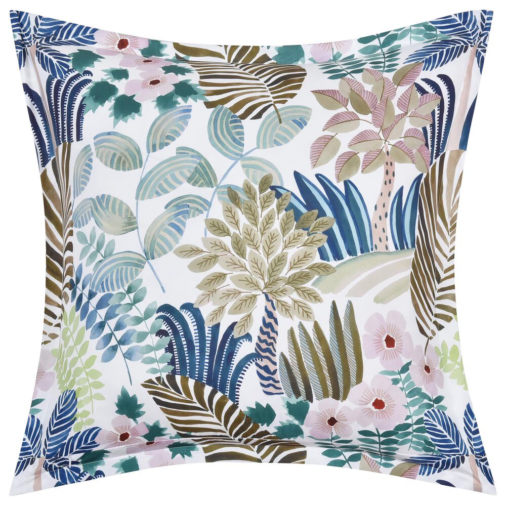 J. Queen New York Rainforest 26&quot; Square Euro Pillow Sham in Teal, , large