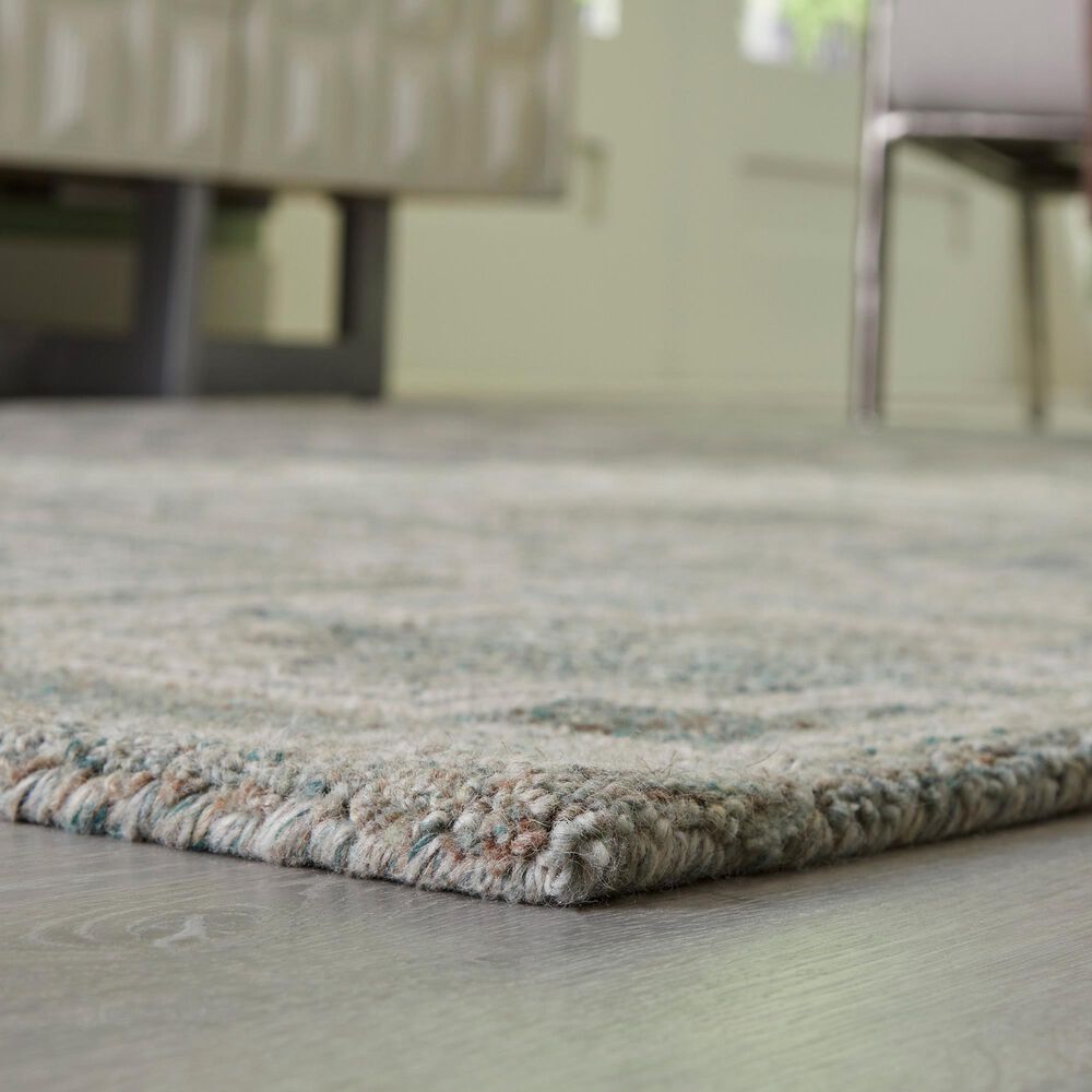 Ashley Jossland 5&#39; x 7&#39; Green and Ivory Area Rug, , large