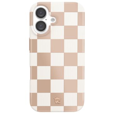 Velvet Caviar Checker MagSafe Case for Apple iPhone 16 in Nude Vibe, , large