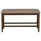 Linon Home Decor Spiva Counter Backless Bench in Brown, , large