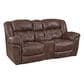 HomeStretch Reclining Console Loveseat in Chocolate, , large