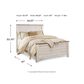 Ashley Willowton Queen Panel Bed in Whitewash, , large