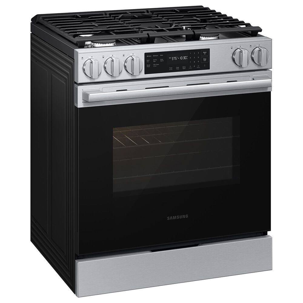 Samsung Bespoke 6.0 Cu. Ft. Smart Slide-In Gas Range with No-Preheat Air Fry Max in Stainless Steel, , large