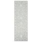 Safavieh Micro-Loop MLP504F 2"3" x 9" Light Grey and Ivory Runner, , large