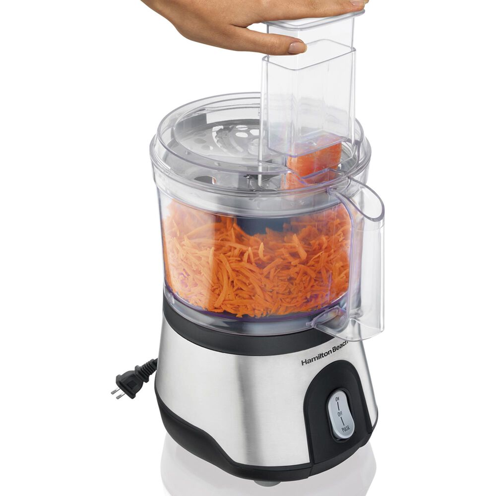 Hamilton Beach 10Cup Food Processor with Compact Storage in Black and Stainless Steel Shop NFM