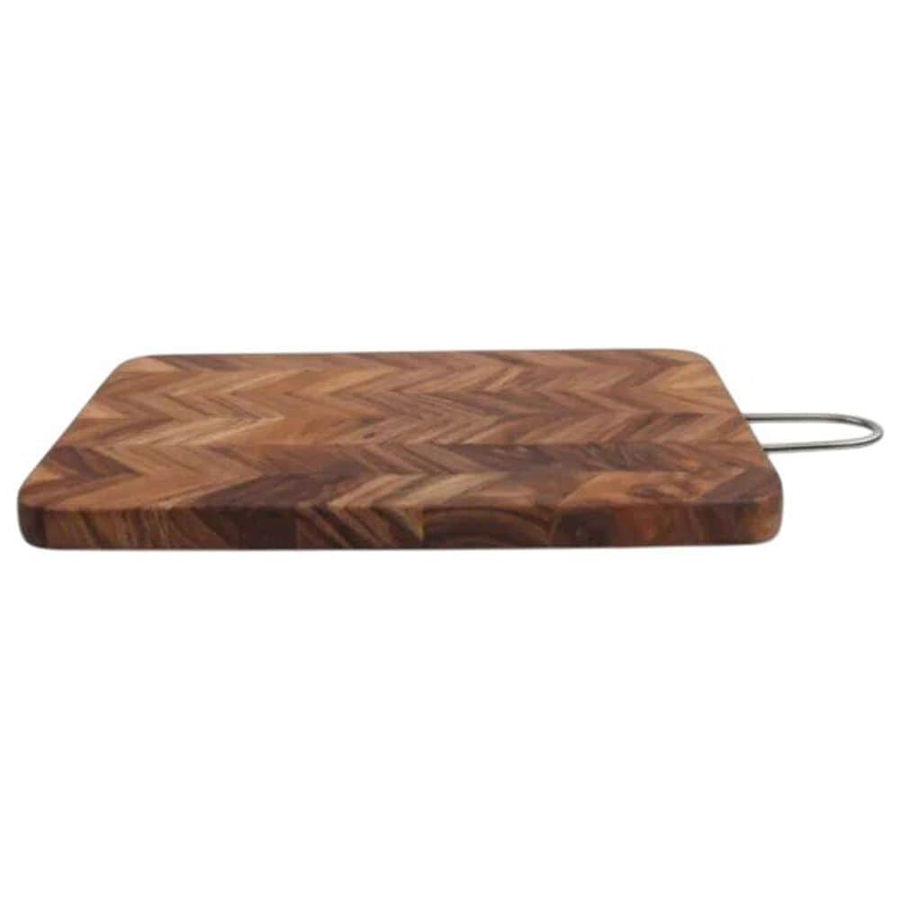 Housewares International 15" x 10" Rectangular Board with Handle in Brown, , large