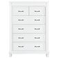 Appleseed Rowan 6-Drawer Tall Chest in Pure White, , large