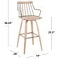 Lumisource Preston Swivel Barstool in Whitewashed and Antique Copper, , large