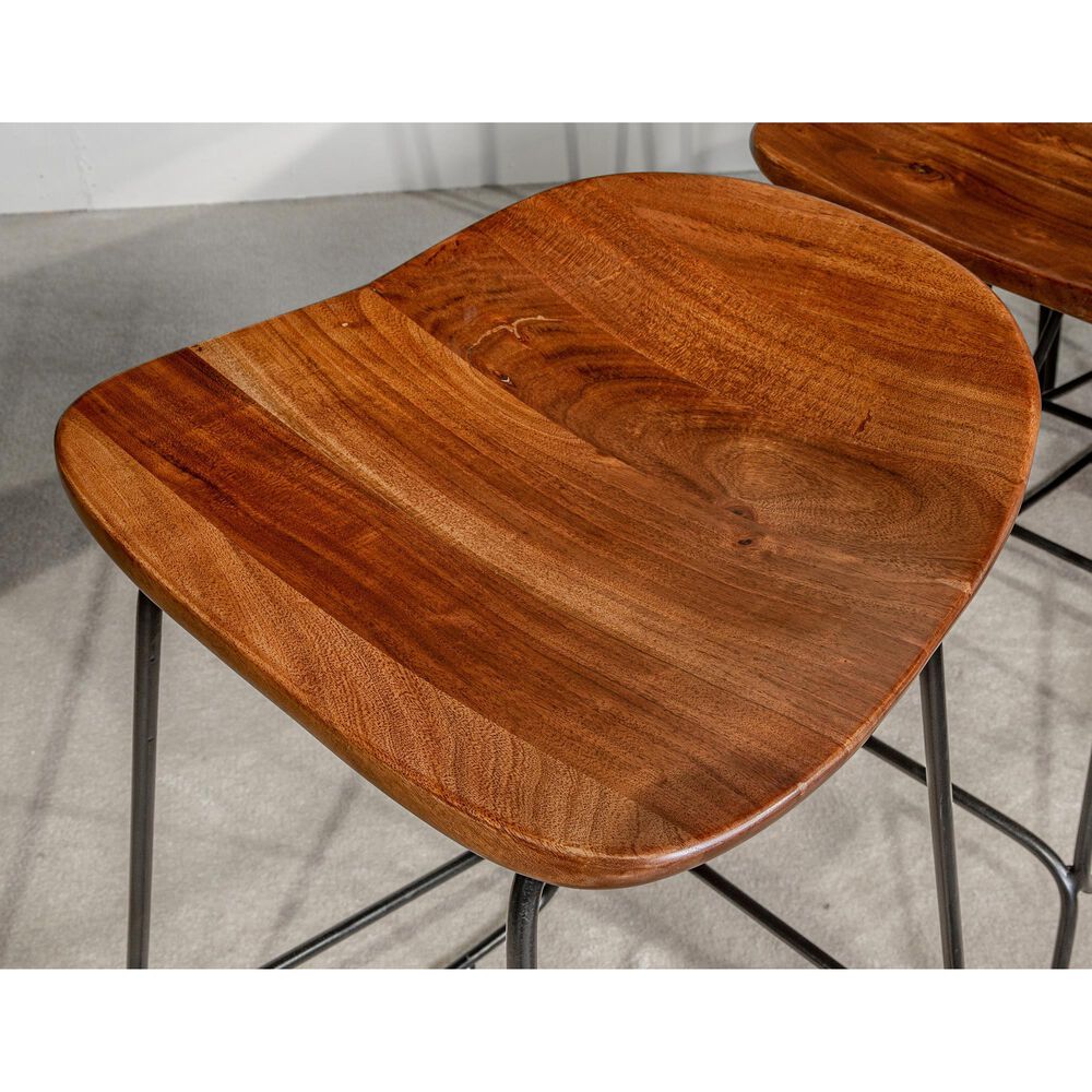 Signature Design by Ashley Wilinruck Counter Height Stool in Brown and Black, , large