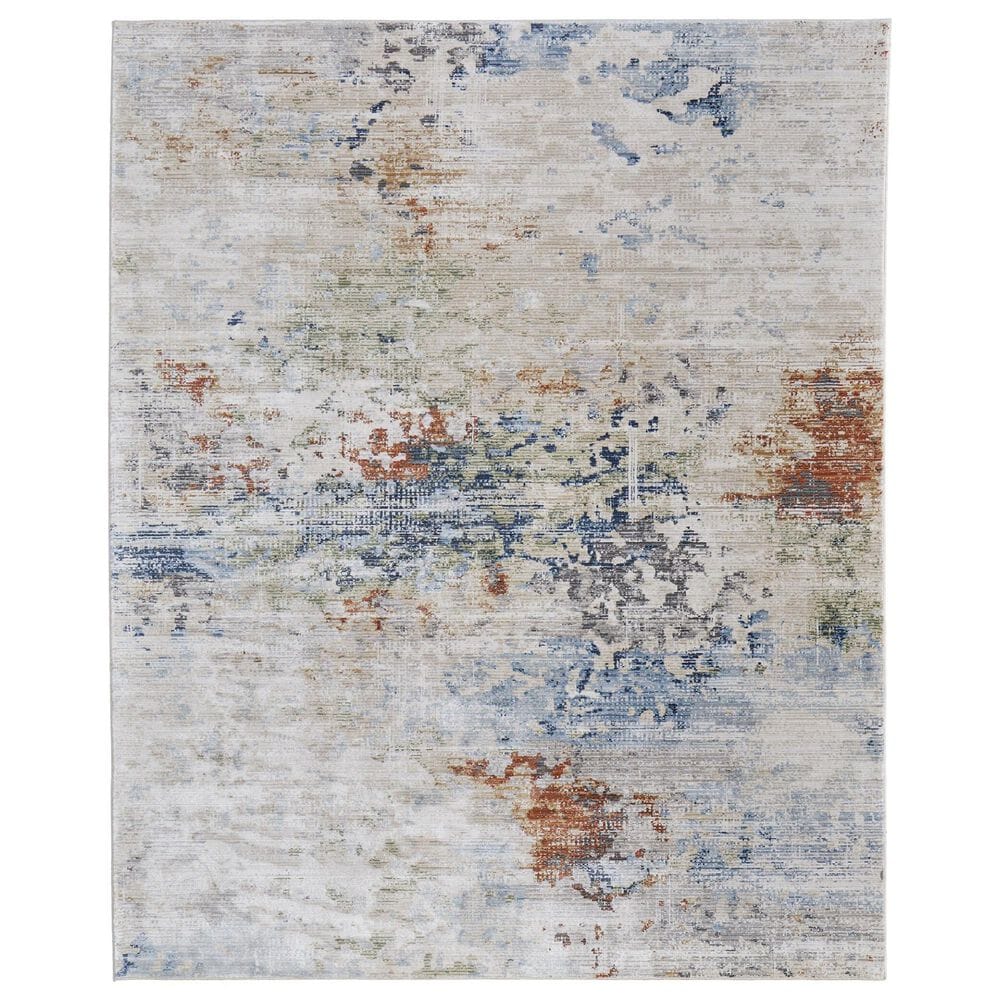 Feizy Sonora 39NUF 7"10" x 10"3" Ivory and Multicolor Area Rug, , large