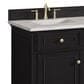 James Martin Vanities Lorelai 60" Double Vanity in Black Onyx with 3 cm Victorian Silver Quartz Top, , large
