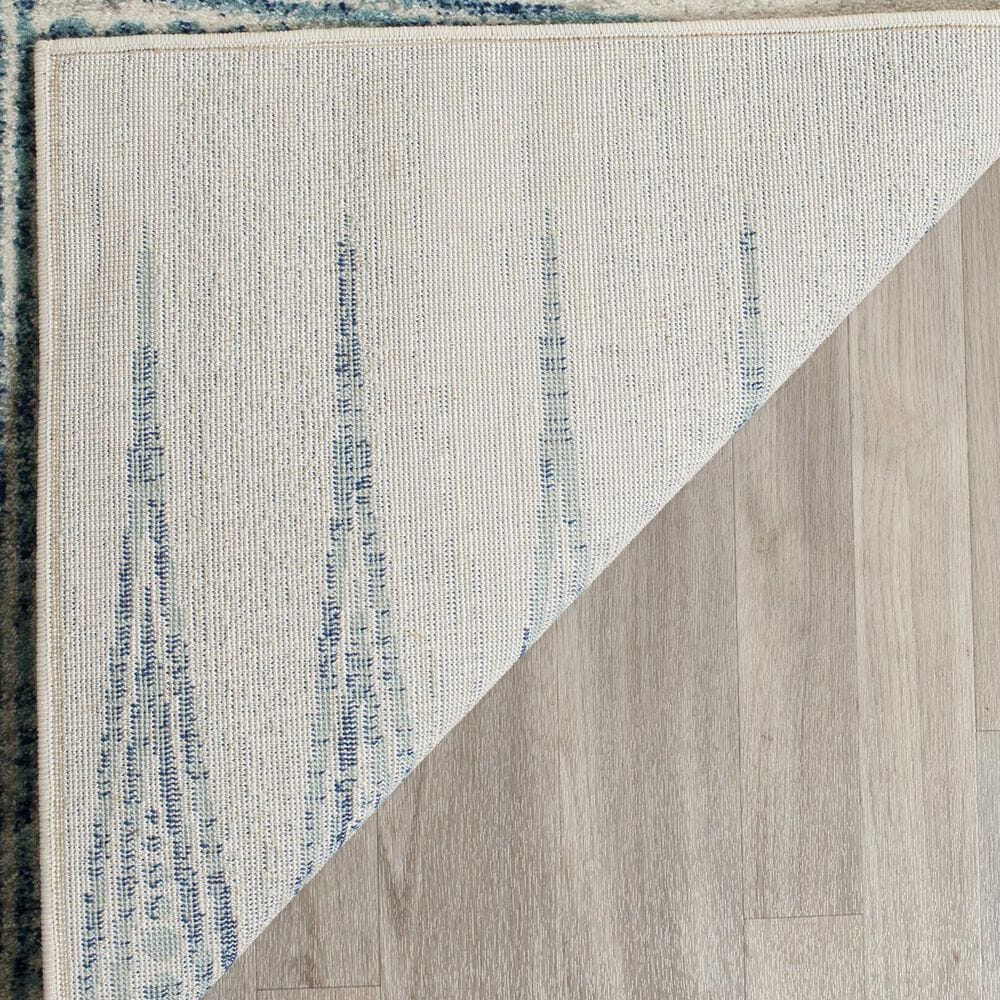 Safavieh Evoke EVK226T 2&#39;2&quot; x 4&#39; Ivory and Turquoise Runner, , large