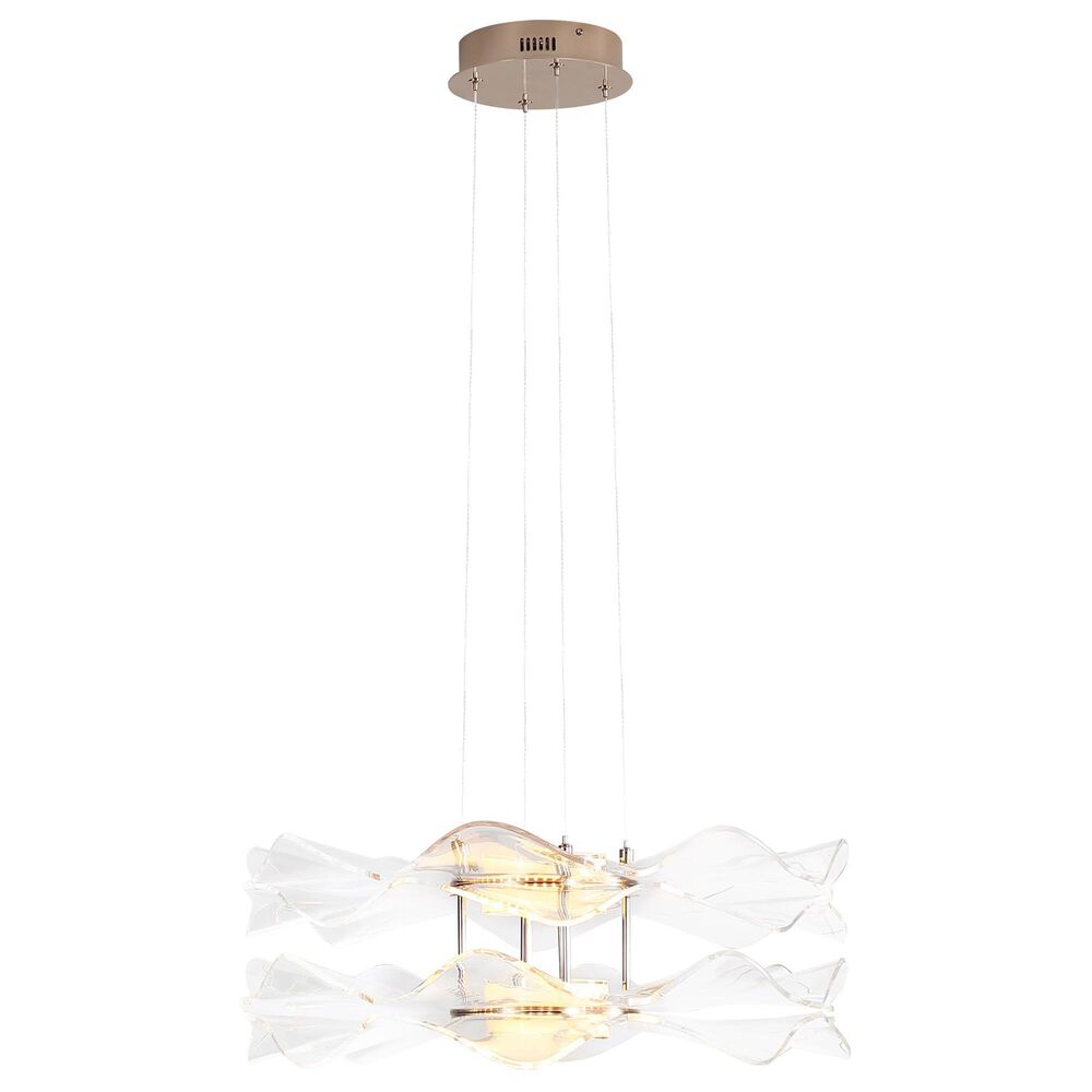 Golden Lighting Vetrina 2-Light Pendant in Light Gold, , large