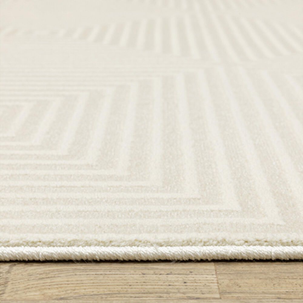 Oriental Weavers Raylan RAY04 6&#39;7&quot; x 9&#39;6&quot; Ivory Area Rug, , large