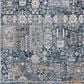 Surya Cardiff CDF-2309 Blue, Deep Teal, Medium Gray, Light Gray, Camel and Charcoal 10" x 13"11" Area Rug, , large