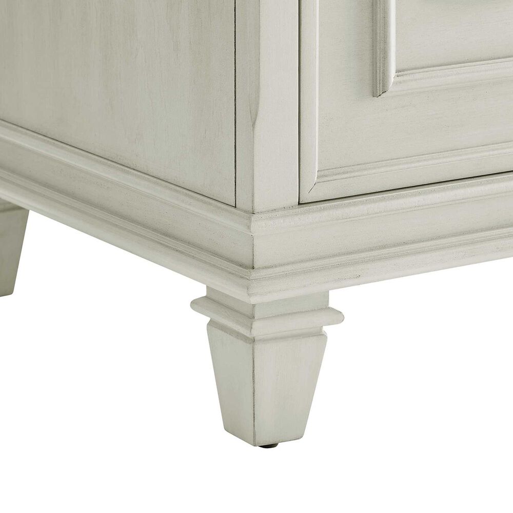 Wycliff Bay Hartford 4-Piece L-Shaped Desk with Bookcase and Lateral File Set in Antique White and Gray, , large