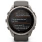 Garmin fenix 9 Pro inReach Solar Smartwatch 51mm Titanium with Pebble Gray and Silver Gray Silicone Band, , large