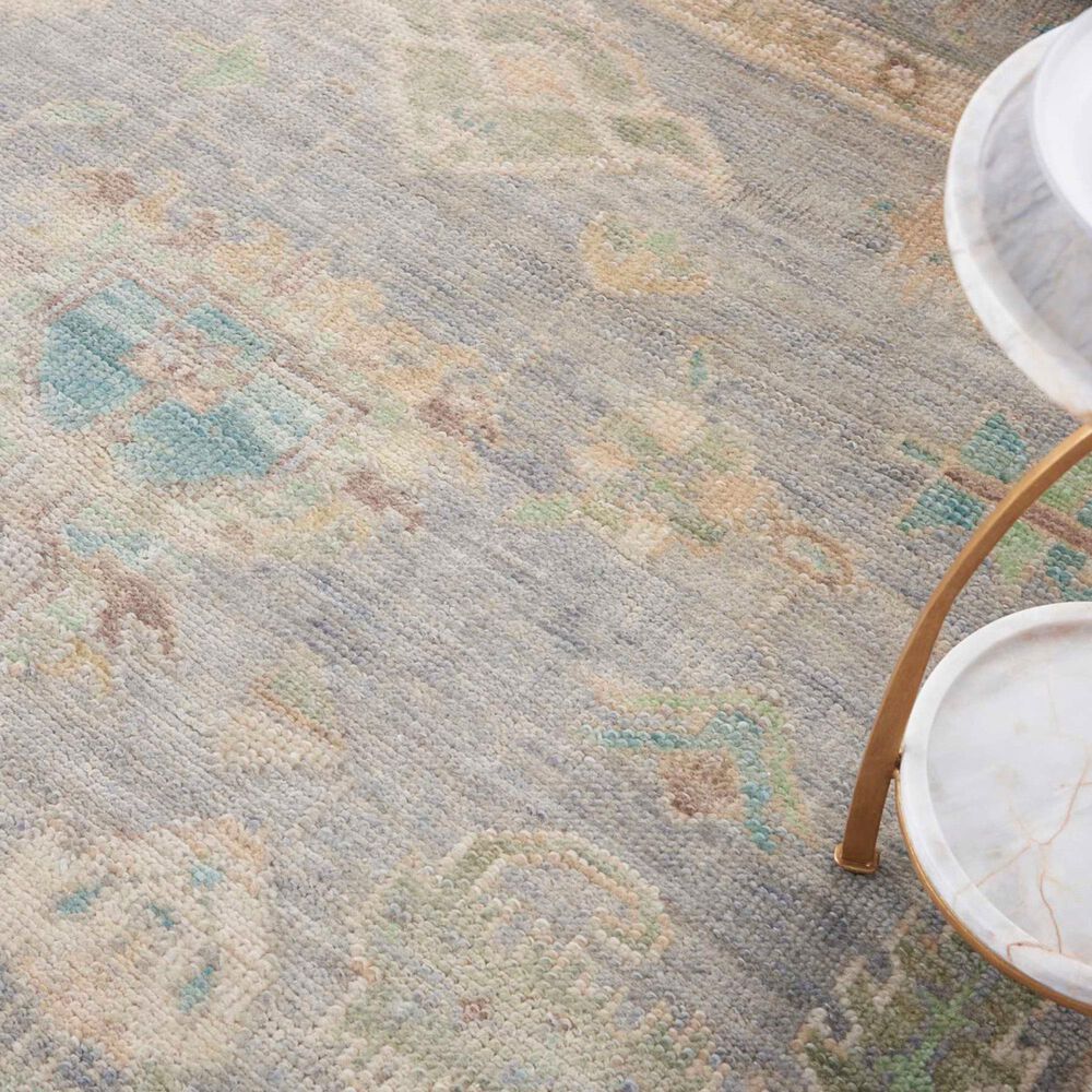 Nourison Odessa Grey and Multicolor 5'6" x 8' Area Rug, , large