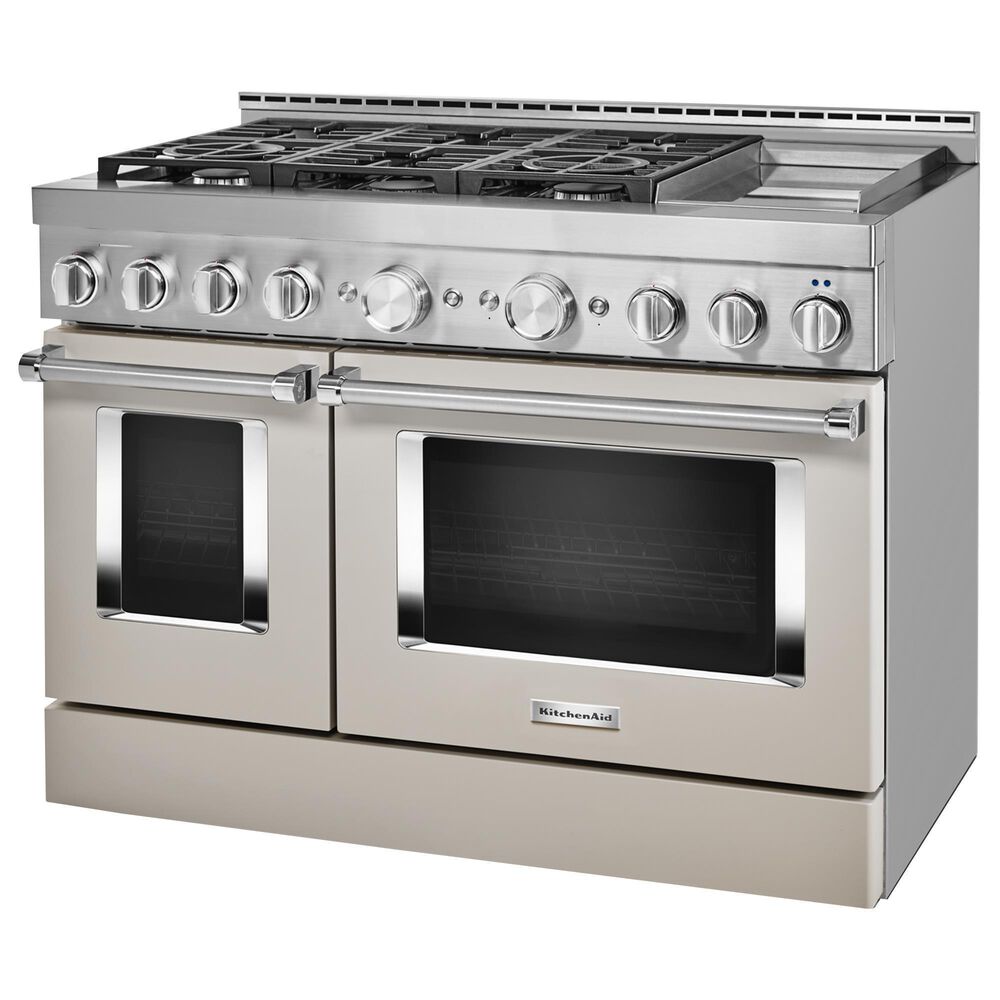 KitchenAid 6.3 Cu. Ft. Freestanding Gas Range with Griddle in Milkshake