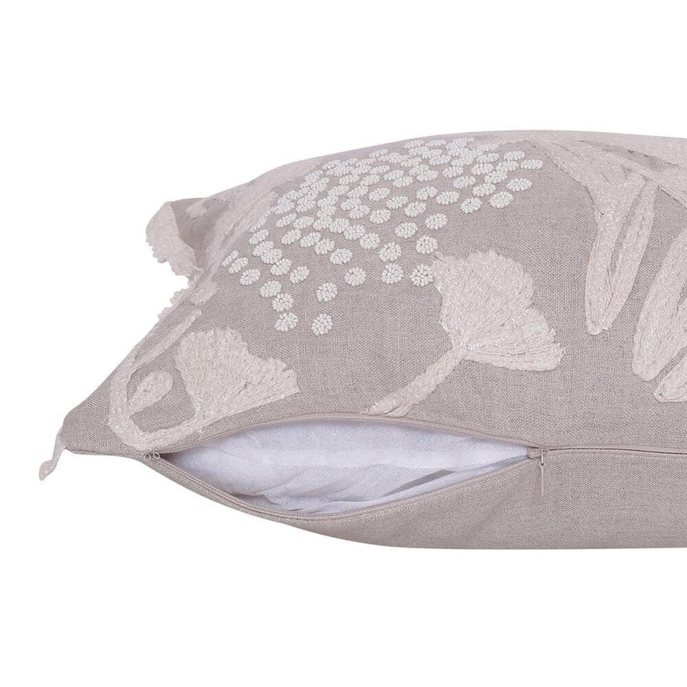L.R. Home Odyssey 16&quot; x 24&quot; Throw Pillow in Natural and Cream, , large
