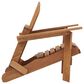 Hearth and Haven Outdoor Folding Adirondack Chair with Seat Board in Light Brown, , large