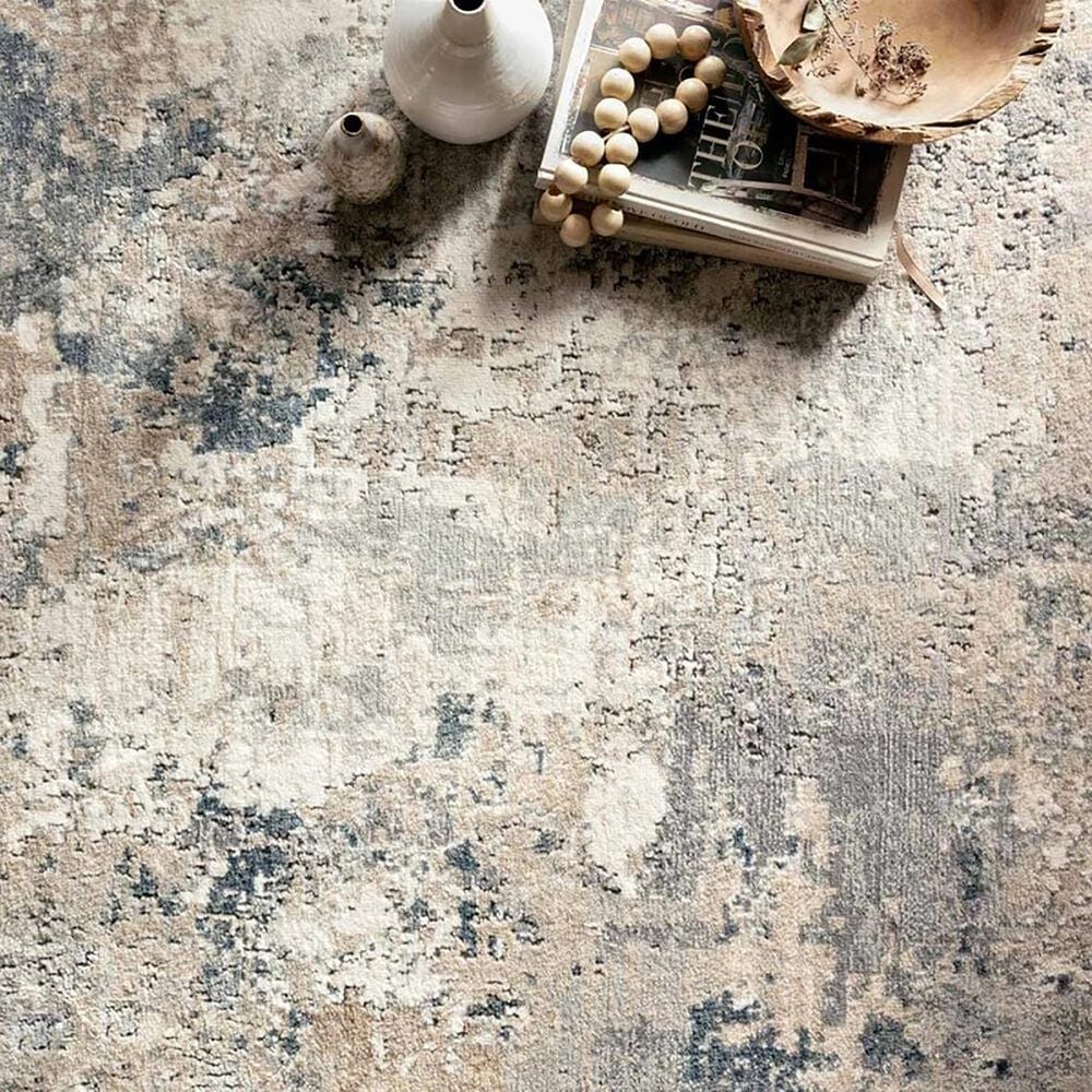 Loloi II Teagan TEA-07 2&#39;8&quot; x 4&#39; Natural and Denim, , large