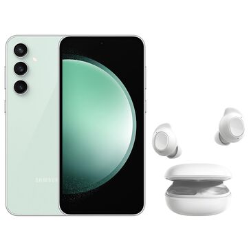 Samsung Galaxy S23 FE 6.4" 256GB (Unlocked) in Mint with White Galaxy Buds FE, , large