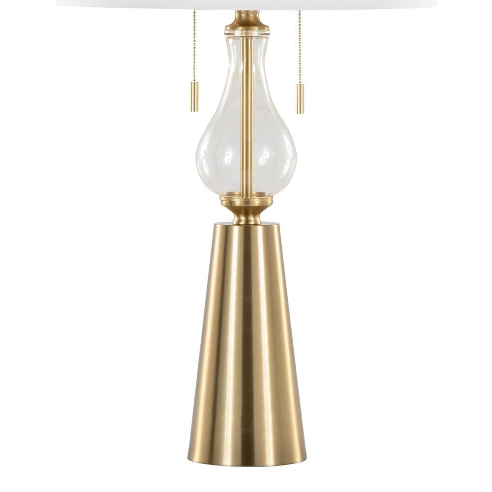 Grandview Gallery Rook Table Lamp in Gold and Clear, , large