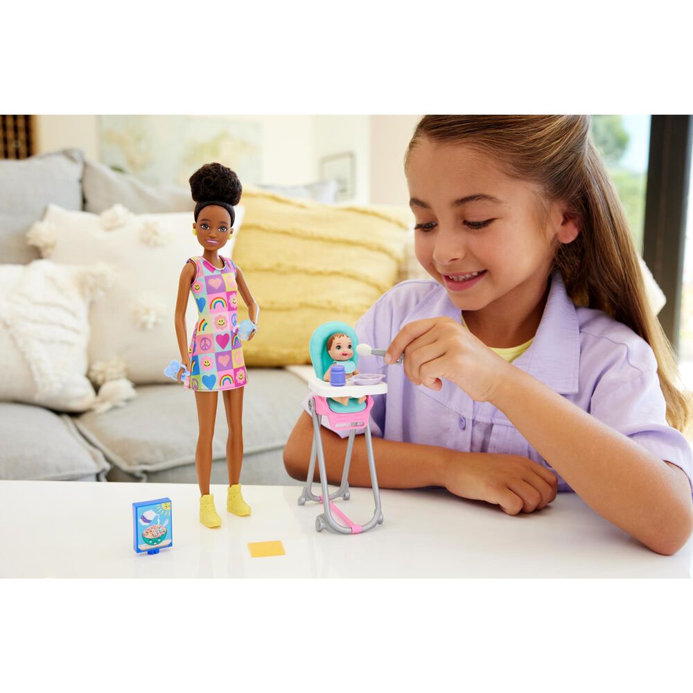 Barbie Skipper Babysitters Inc. Playset and Doll with Black Hair, , large