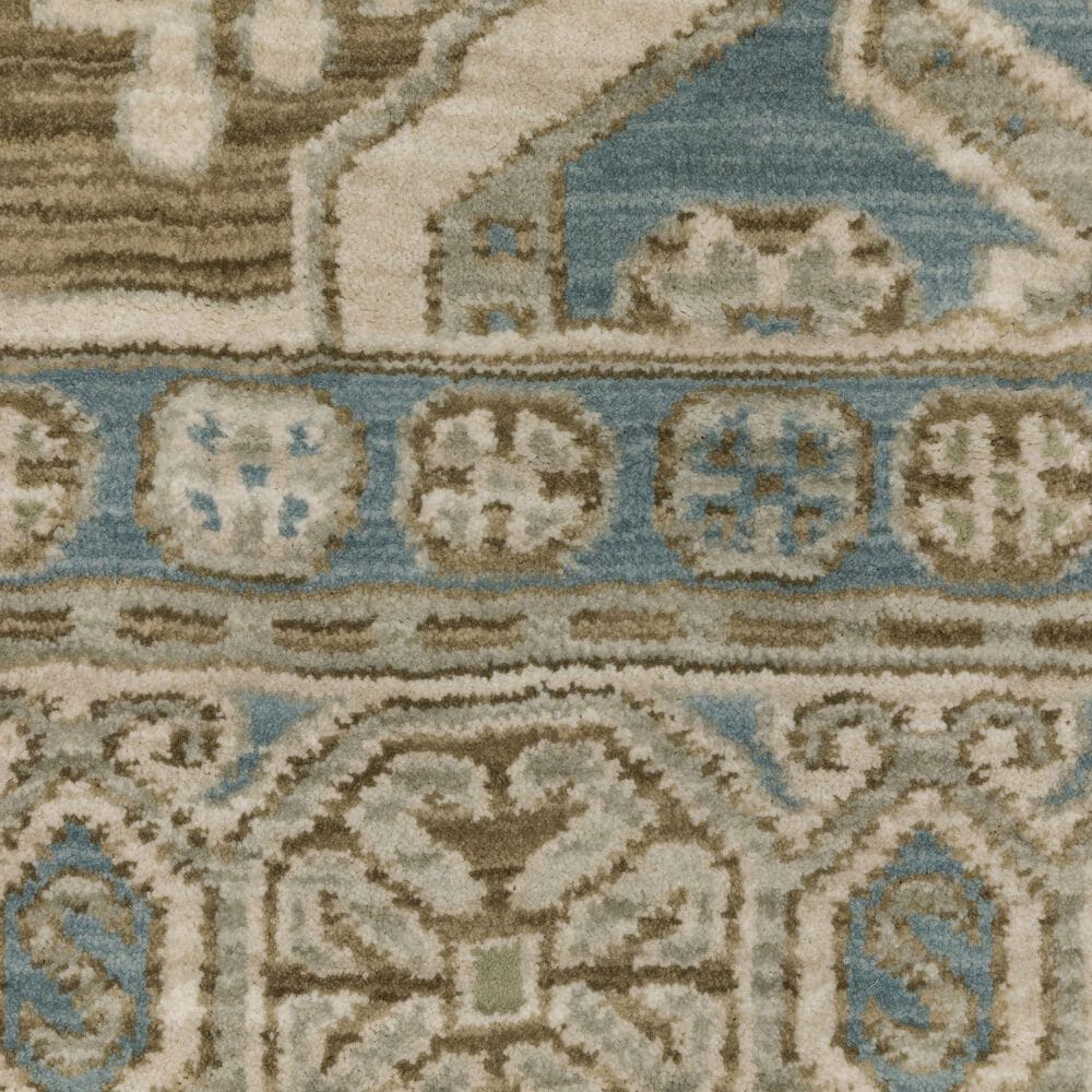 Oriental Weavers Maeve MAE08 Brown and Blue 2'3" x 7'6" Runner, , large