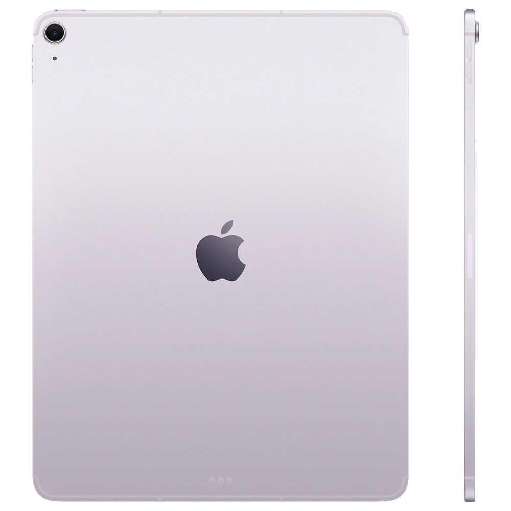 Apple 13-Inch iPad Air M3 Chip Wi-Fi + Cellular 128GB in Purple &#40;Latest Model&#41; with 2-Year AppleCare+, , large