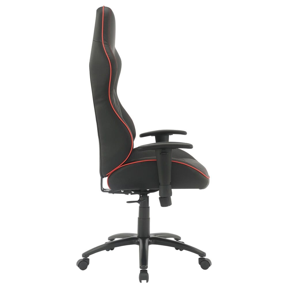 Valor Living High Stakes Gaming Chair in Black an Red, , large