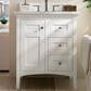 James Martin Vanities Palisades 30" Single Bathroom Vanity in Bright White with 3 cm White Zeus Quartz Top and Rectangular Sink, , large