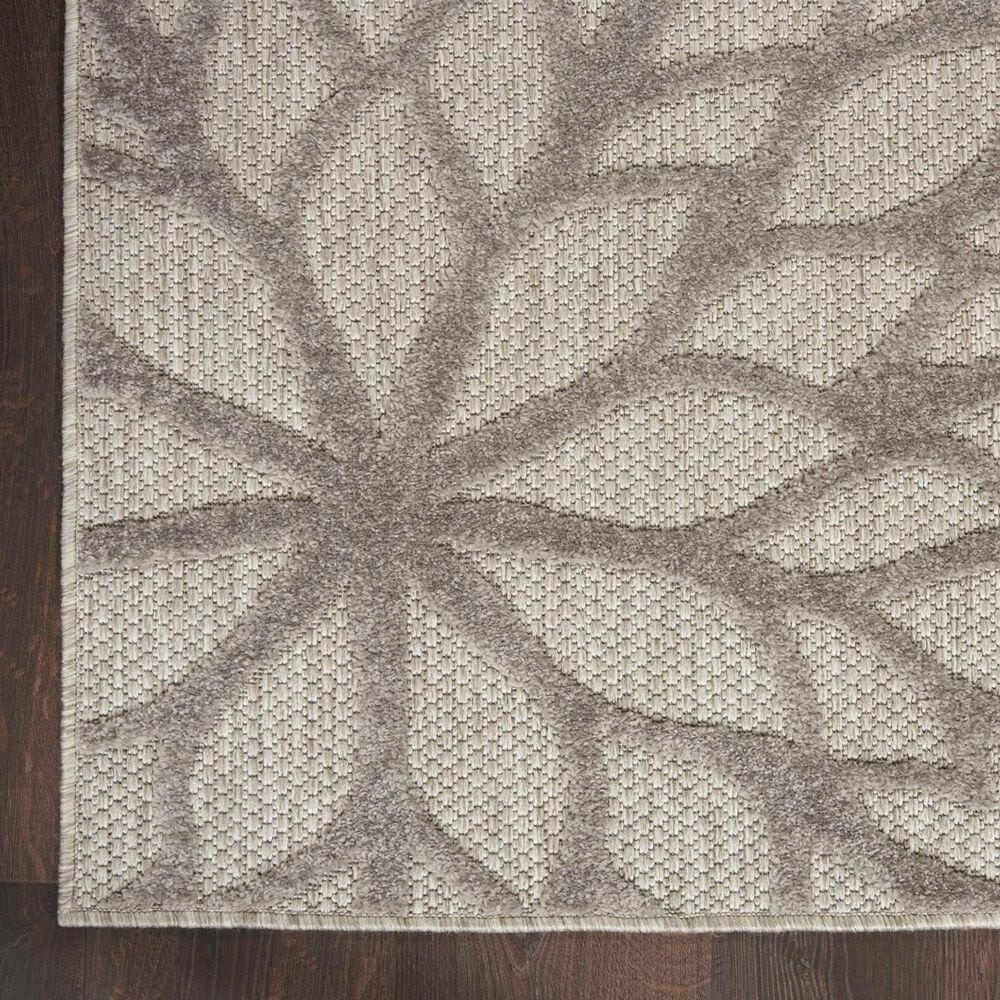 Nourison Aloha 6&#39; x 9&#39; Silver and Grey Indoor/Outdoor Area Rug, , large