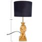 Creative Coop Resin Lion Table Lamp in Gold, , large
