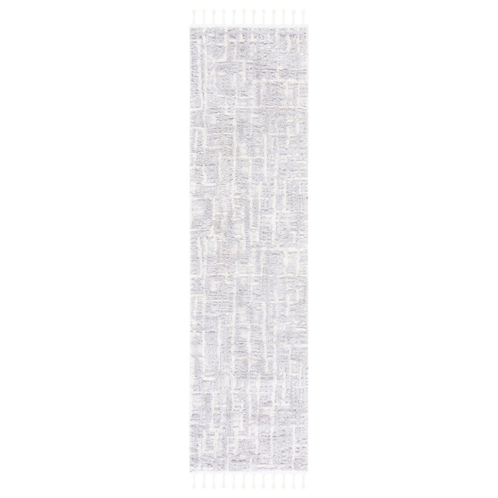 Safavieh Marrakesh 2"2" x 6" Ivory and Dark Grey Runner, , large