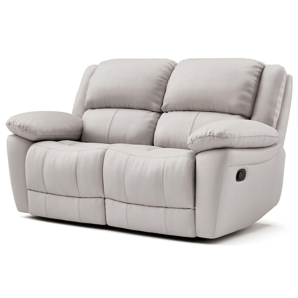 Furniture of America Glarus Manual Recliner Sofa and Loveseat Set in Off-White, , large