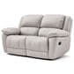 Furniture of America Glarus Manual Recliner Sofa and Loveseat Set in Off-White, , large