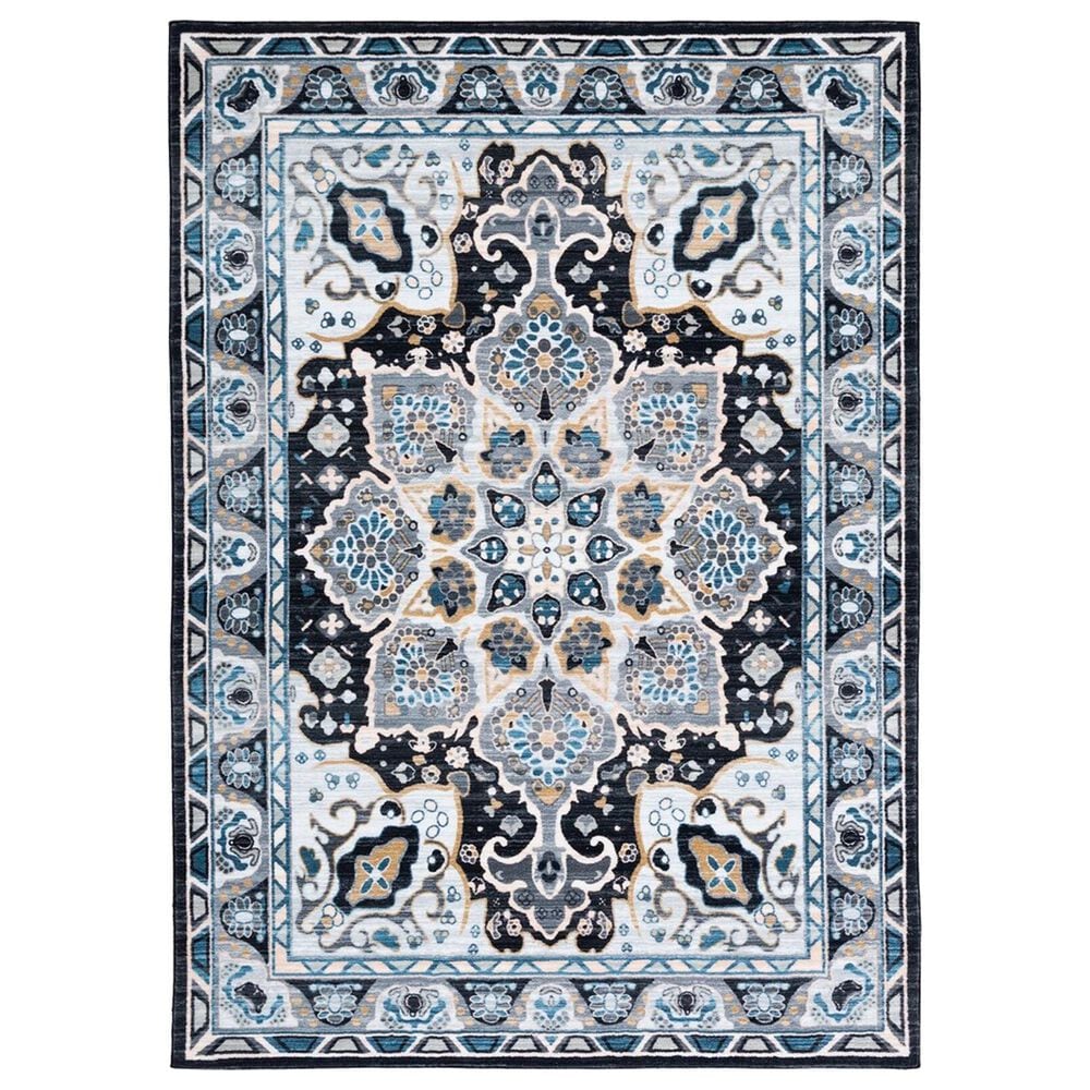 Safavieh Riviera 4"5" x 6" Grey and Light Blue Area Rug, , large