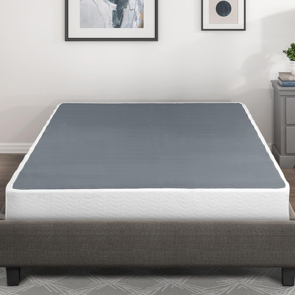 Hearth and Haven Queen Foundation with Textured Fabric Cover, , large