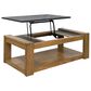 Ashley Quentina Lift-Top Coffee Table in Light Brown and Black, , large
