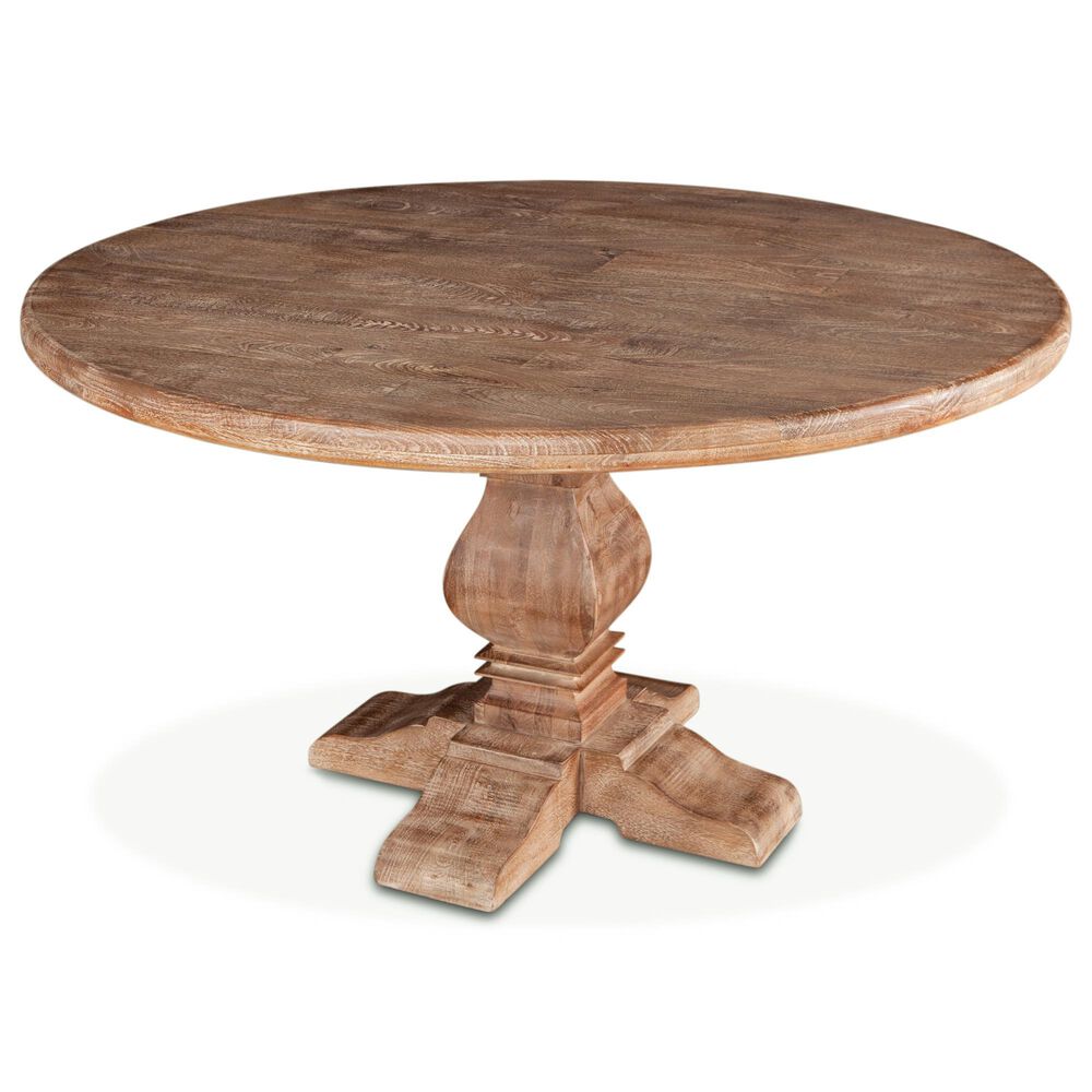 Home Trends &amp; Design San Rafael 48&quot; Round Dining Table in Antique Oak - Table Only, , large