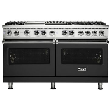 Viking Range 4.7 Cu. Ft. Freestanding Dual Fuel Range with Convection in Black and Stainless, , large